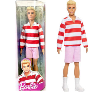 Barbie Ken u crveno-beloj majici