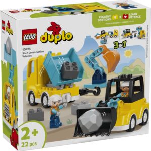 LEGO DUPLO Town 3 u 1 građevinska vozila