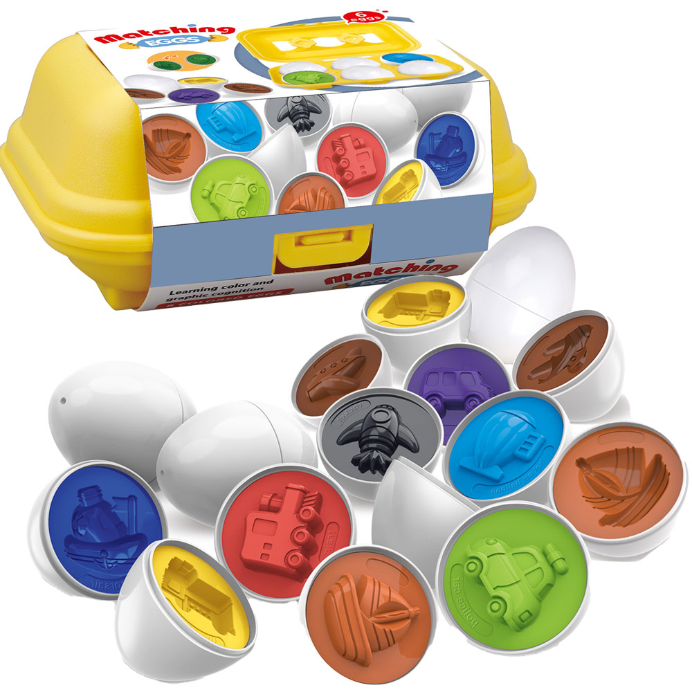 Pronađi par matching eggs vozila 6 kom